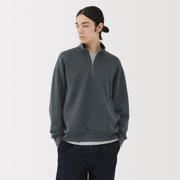 Double Knit Half-Zip Pullover MUJI