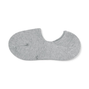 Silicone Grip No-Show Socks Gray 23-25cm (US W7-9 M5-7.5) MUJI