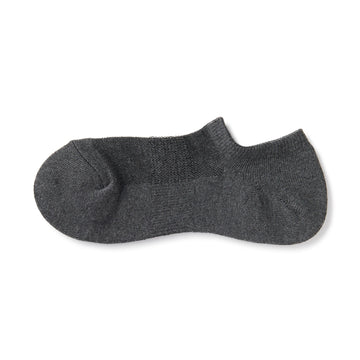 Pile Sneaker Socks Charcoal Gray MUJI
