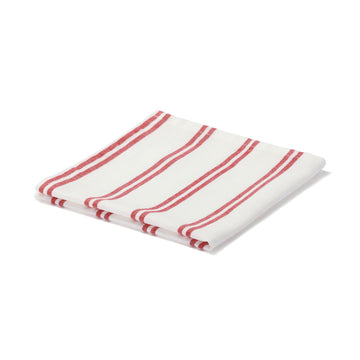 Indian Cotton Yarn Dyed Napkin - Red Stripe MUJI