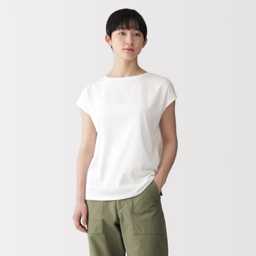 Jersey French Sleeve T-Shirt MUJI
