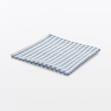 Indian Cotton Napkin - Off-white x Blue MUJI