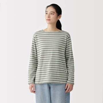 Heavyweight Cotton Boatneck T-Shirt MUJI