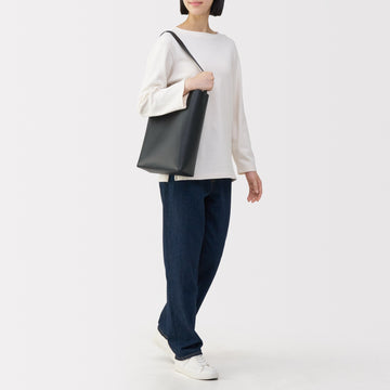 Tanned Leather Shoulder Bag MUJI