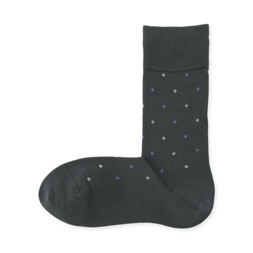 Business Socks Dark Gray Pattern 25-27cm (US W9-11 M7.5-10) MUJI