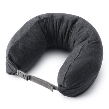 Well-Fitted Neck Cushion Heather Black MUJI