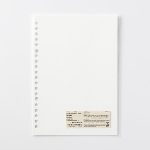 Loose Leaf Papers Refill - Sketch & Drawing - A5 MUJI