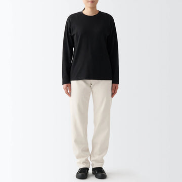 Women's Denim Regular Pants Natural (L 30inch / 77cm) MUJI