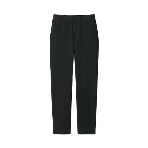 Women's 4-Way Stretch Chino Slim Tapered Pants (L 32inch / 80cm) Black MUJI