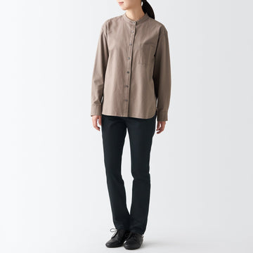 Women's Stretch Denim Slim Pants Black MUJI