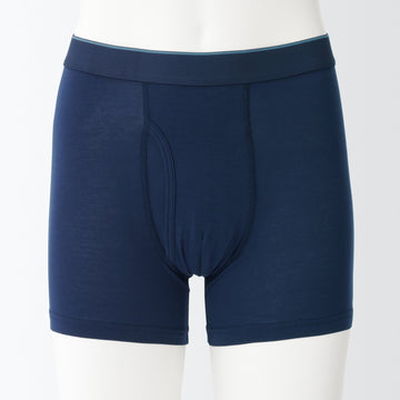 Men's Smooth Front Open Boxer Briefs MUJI