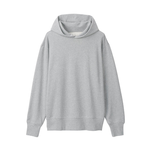 Men's French Terry Pullover Hoodie Gray MUJI