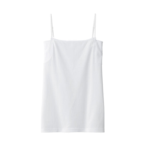 Women's Breathable Cotton Camisole with Sweat Pad White MUJI