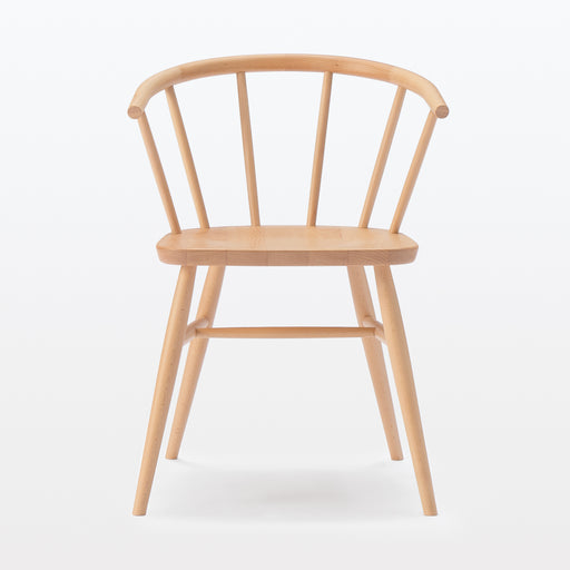 [HD] Beech Wood Chair with Round Legs MUJI