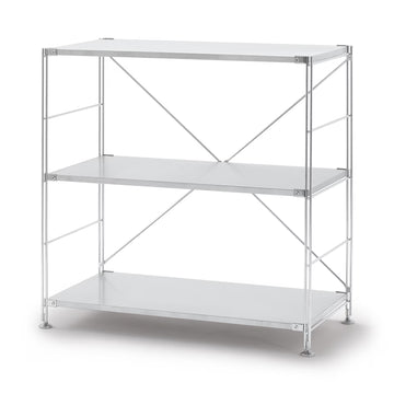 SUS Shelving Unit - Stainless Steel - Wide - Small MUJI