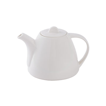 Porcelain Rim Tea Pot - White