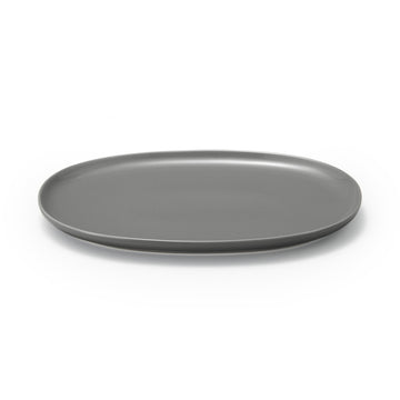 Everyday Tableware Oval Plate Large - Gray MUJI