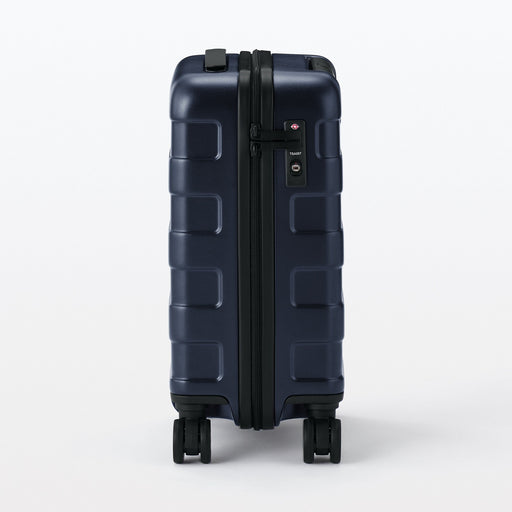 Adjustable Handle Hard Shell Suitcase 20L | Carry-On Navy MUJI
