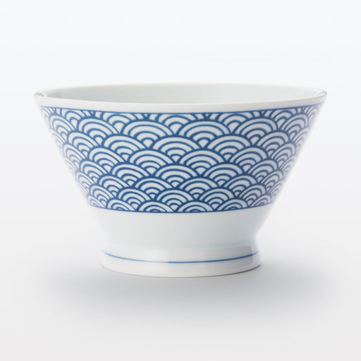 Hasami Ware Rice Bowl - Wave Pattern Small MUJI
