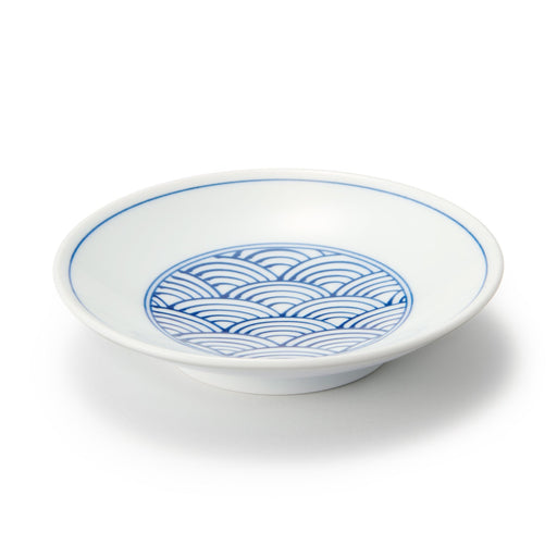 Hasami Ware Small Plate - Wave Pattern MUJI