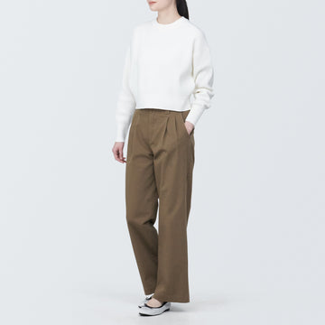 Pleated Wide Chino Pants MUJI