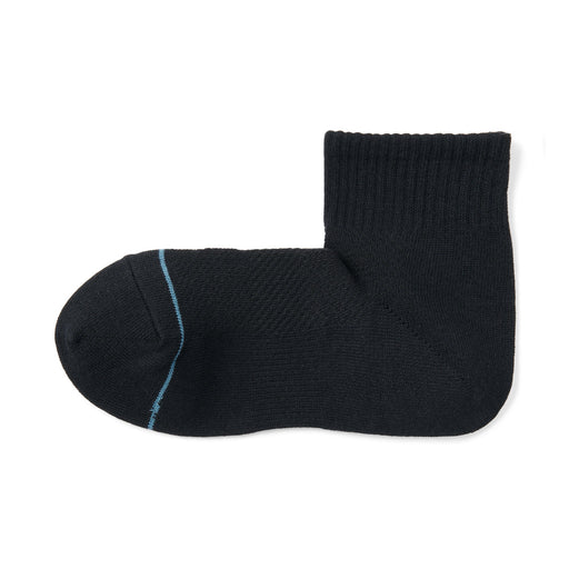 Right Angle Breathable Mesh Short Socks Black 21-23cm (US W5-7 / M3-5) MUJI