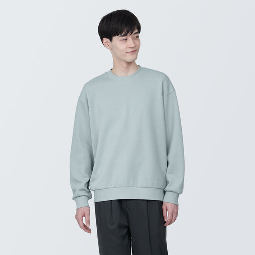 Men's Double Knitted Crew Neck Pullover MUJI