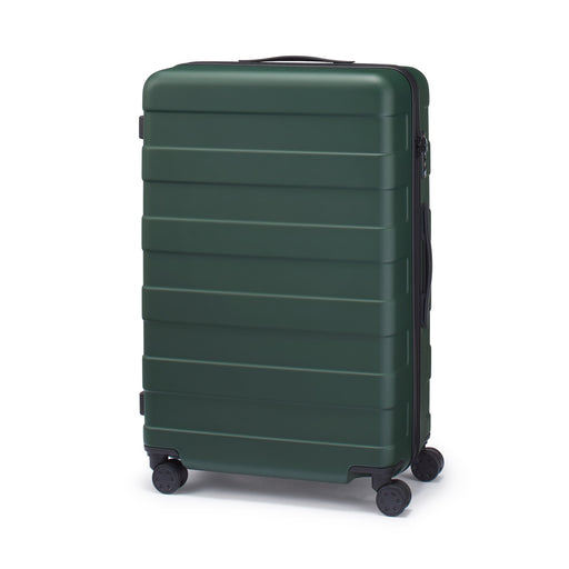 Adjustable Handle Hard Shell Suitcase 75L - Khaki Green | Check-In MUJI