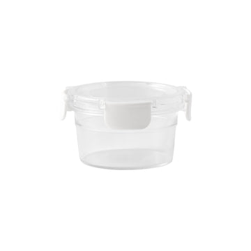 Clear Storage Container - Round (11 fl oz) MUJI