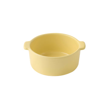 Stoneware Mini Cocotte Bowl (Dia. 6.2") - Light Yellow MUJI