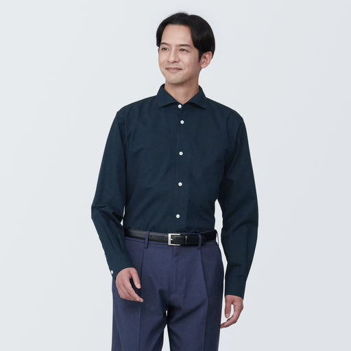 Men's Non-Iron Cutaway Collar Long Sleeve Shirt MUJI
