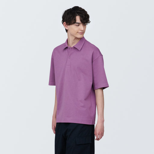 Men's Cool Touch Wide Half-Sleeve Polo Shirt MUJI