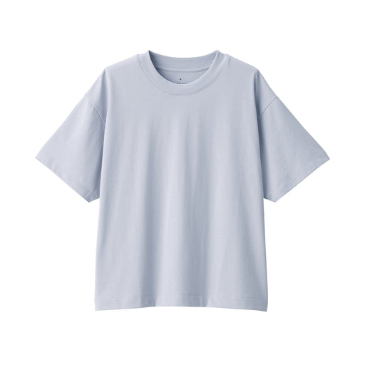 Women's Jersey Crew Neck Short Sleeve T-Shirt Gray MUJI