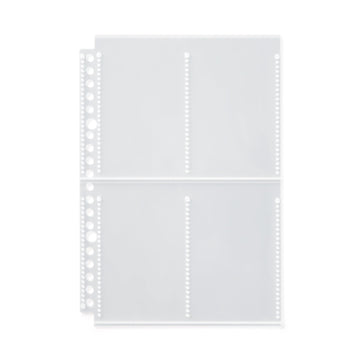 INSTAX Mini 4-Pocket Refill for A5 Wide Organizer MUJI