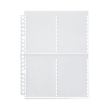 Trading Card 4-Pocket Refill for A5 Wide Organizer MUJI