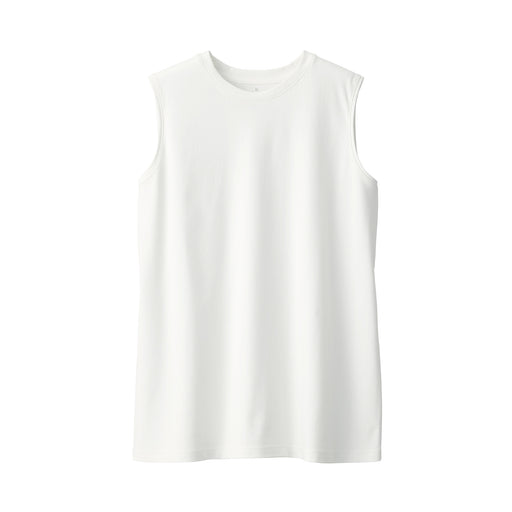 Women's Anti-Sweat Stain Sleeveless T-Shirt Off White MUJI