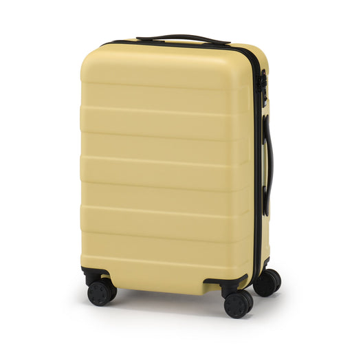 Adjustable Handle Hard Shell Suitcase 36L - Light Yellow | Carry-On Light Yellow MUJI