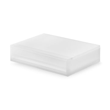 Polypropylene Storage Wide Case Extra Shallow (W14.6 x D10.2 x H3.5") MUJI