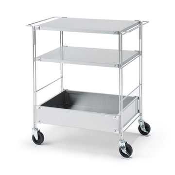 SUS Stainless Steel Shelving Unit Wagon Set MUJI