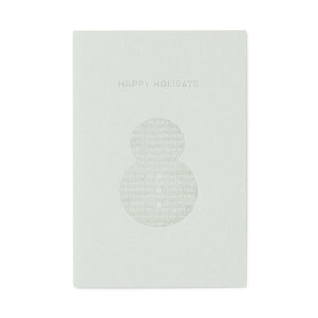 Message Card - Snowman MUJI