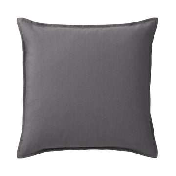 Oxford Cushion Cover - 16.9 x 16.9" Charcoal Gray MUJI