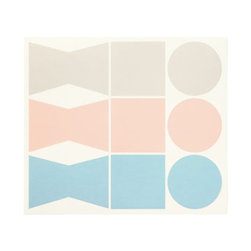 Writable Gift Stickers - Gray/Blue/Pink MUJI