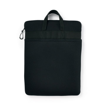 Polyester Vertical Cushioned Laptop Case - Black MUJI
