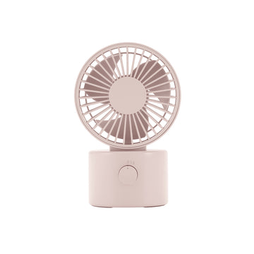 Cordless USB Desk Fan with Oscillation - Pink MUJI