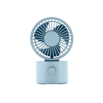 Cordless USB Desk Fan with Oscillation - Blue MUJI