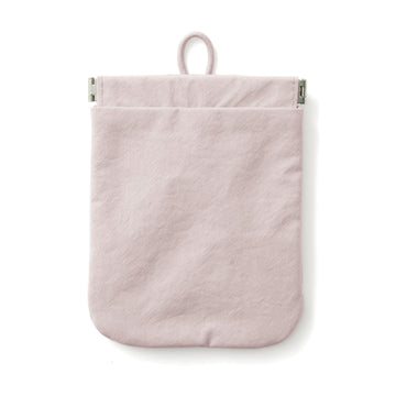 Wrinkled Nylon Self-Closing Flat Pouch - Small Pink MUJI