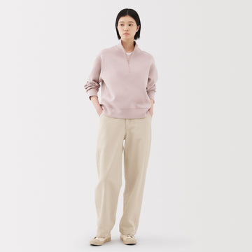 Kapok Blend Wide Tapered Pants MUJI