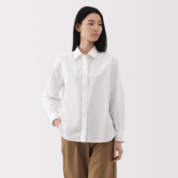 Women's Washed Broadcloth Classic Shirt MUJI