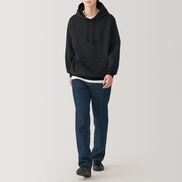 Kapok Blend Straight Denim Trousers MUJI