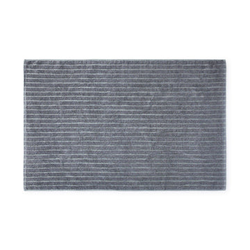 Cotton Linen Bath Mat (W23.6 x L35.4") Charcoal Gray MUJI